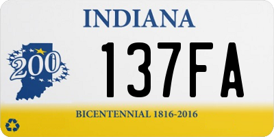 IN license plate 137FA