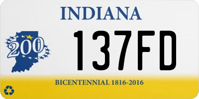 IN license plate 137FD