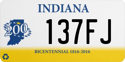 IN license plate 137FJ