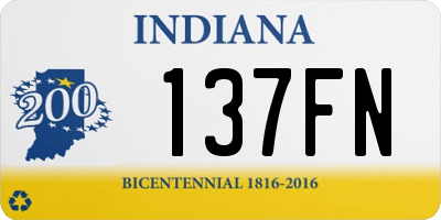 IN license plate 137FN