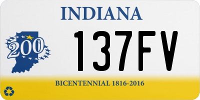 IN license plate 137FV