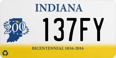 IN license plate 137FY