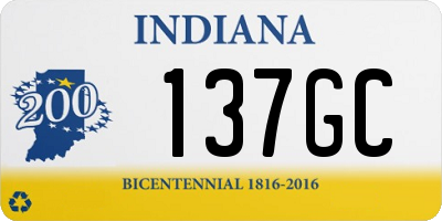 IN license plate 137GC