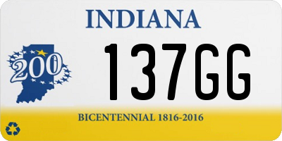 IN license plate 137GG