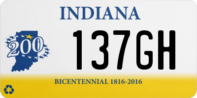 IN license plate 137GH