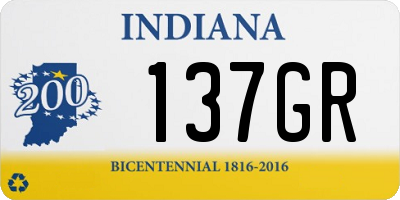 IN license plate 137GR