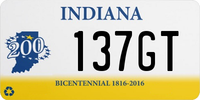 IN license plate 137GT