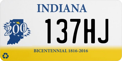 IN license plate 137HJ