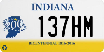 IN license plate 137HM