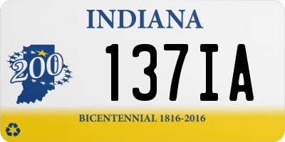 IN license plate 137IA