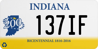 IN license plate 137IF