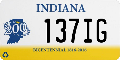 IN license plate 137IG