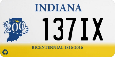 IN license plate 137IX