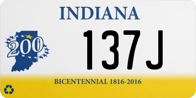 IN license plate 137J