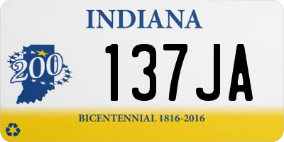 IN license plate 137JA