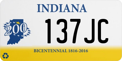 IN license plate 137JC