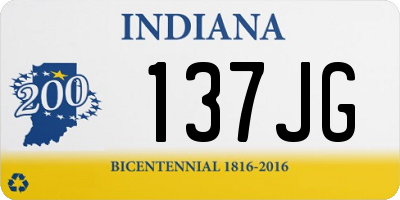 IN license plate 137JG