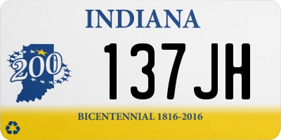 IN license plate 137JH