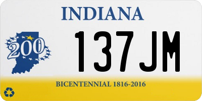 IN license plate 137JM