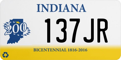 IN license plate 137JR