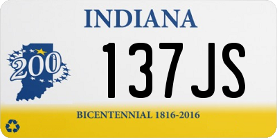 IN license plate 137JS