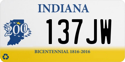 IN license plate 137JW