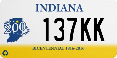 IN license plate 137KK