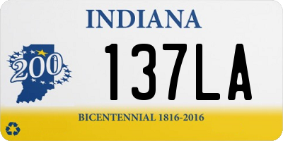 IN license plate 137LA