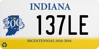 IN license plate 137LE