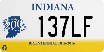 IN license plate 137LF