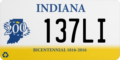 IN license plate 137LI