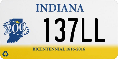 IN license plate 137LL