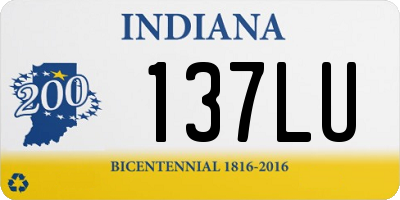 IN license plate 137LU