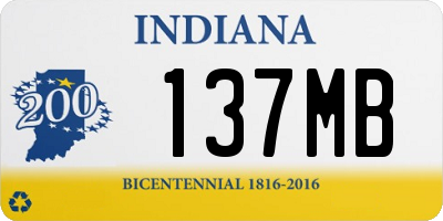 IN license plate 137MB