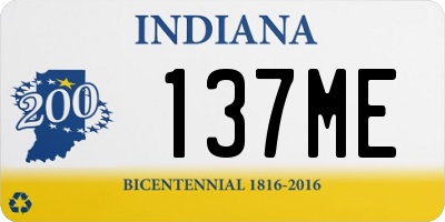 IN license plate 137ME