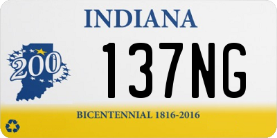 IN license plate 137NG