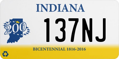 IN license plate 137NJ