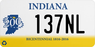 IN license plate 137NL