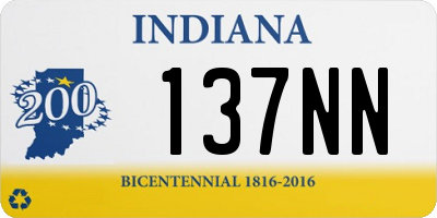 IN license plate 137NN