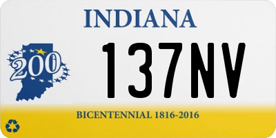 IN license plate 137NV