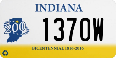 IN license plate 137OW