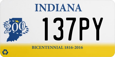 IN license plate 137PY