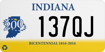 IN license plate 137QJ