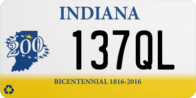 IN license plate 137QL