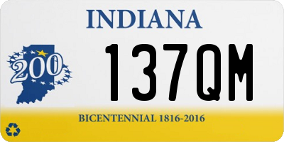 IN license plate 137QM