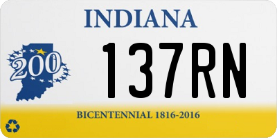 IN license plate 137RN