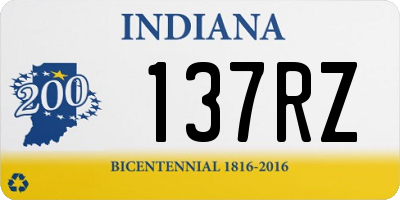 IN license plate 137RZ