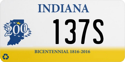 IN license plate 137S