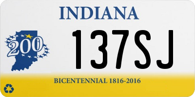 IN license plate 137SJ