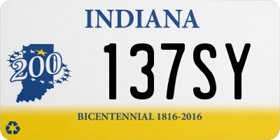 IN license plate 137SY